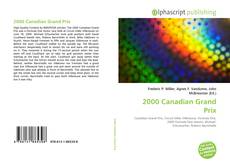 2000 Canadian Grand Prix的封面