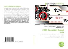 Capa do livro de 2004 Canadian Grand Prix 