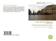 Copertina di Ferdinand Christian Baur