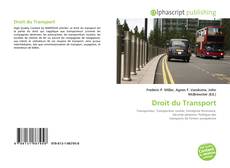 Copertina di Droit du Transport