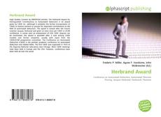 Capa do livro de Herbrand Award 