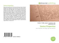 Sextus Propertius kitap kapağı