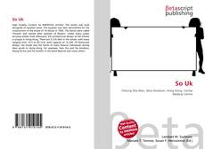 Capa do livro de So Uk 