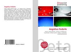 Capa do livro de Aegidius Federle 