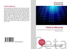 Bookcover of Yield to Maturity