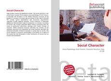 Capa do livro de Social Character 
