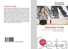 Capa do livro de Social Class in Italy 