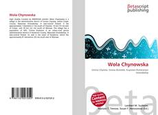 Capa do livro de Wola Chynowska 