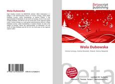 Capa do livro de Wola Dubowska 