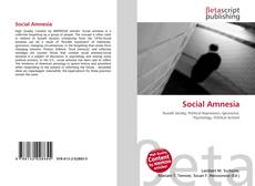Capa do livro de Social Amnesia 