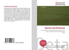 Capa do livro de Social and Personal 
