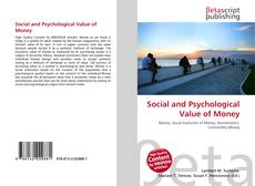 Capa do livro de Social and Psychological Value of Money 