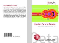 Capa do livro de Russian Party in Estonia 