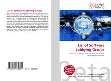 List of Software Lobbying Groups的封面