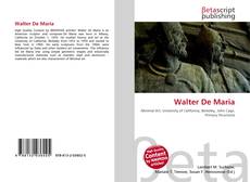 Couverture de Walter De Maria