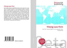 Capa do livro de Yitong Law Firm 