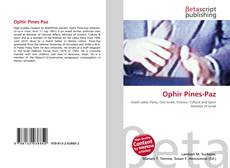 Buchcover von Ophir Pines-Paz