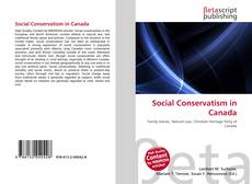 Capa do livro de Social Conservatism in Canada 