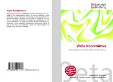Capa do livro de Wola Korzeniowa 