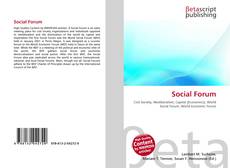 Copertina di Social Forum