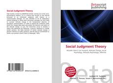 Copertina di Social Judgment Theory