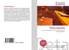 Copertina di Pnina Salzman