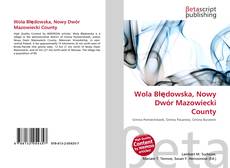 Buchcover von Wola Błędowska, Nowy Dwór Mazowiecki County