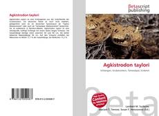 Capa do livro de Agkistrodon taylori 