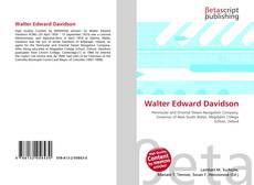 Walter Edward Davidson的封面