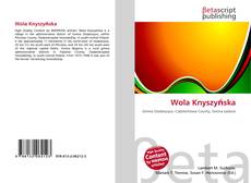 Portada del libro de Wola Knyszyńska