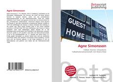 Capa do livro de Agne Simonsson 
