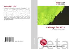 Copertina di Railways Act 1921