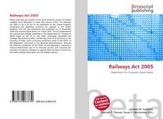 Copertina di Railways Act 2005