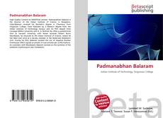 Capa do livro de Padmanabhan Balaram 