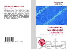 Capa do livro de Wola Lubecka, Świętokrzyskie Voivodeship 