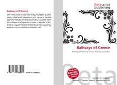 Capa do livro de Railways of Greece 