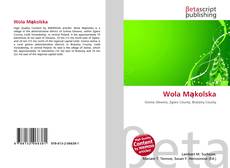Capa do livro de Wola Mąkolska 