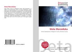 Capa do livro de Wola Marzeńska 