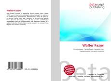 Capa do livro de Walter Faxon 