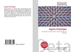 Capa do livro de Agnes Friesinger 
