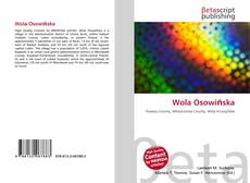 Capa do livro de Wola Osowińska 