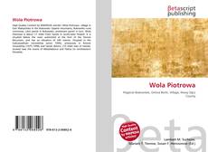 Capa do livro de Wola Piotrowa 