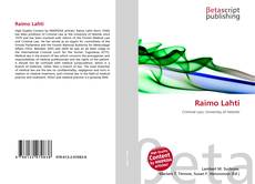 Portada del libro de Raimo Lahti