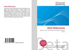 Portada del libro de Wola Różaniecka