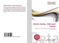 Обложка Walter Forbes, 18th Lord Forbes