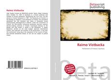 Raimo Vistbacka kitap kapağı