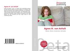 Capa do livro de Agnes III. von Anhalt 