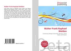Buchcover von Walter Frank Raphael Weldon