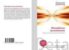 Buchcover von Rhacophorus Aurantiventris