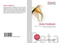 Capa do livro de Walter Friedländer 